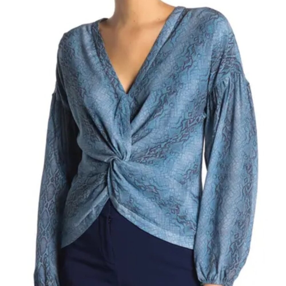 Ramy Brook Silk Snake Print Blouse